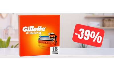 Lamette per Gillette Fusion 5: 18 ricambi a PREZZO SCORTA su Amazon (-39%)