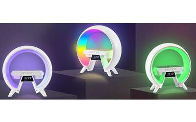 Lampada RGB, speaker Bluetooth e ricarica wireless: GENIALATA a 23€ (-40%)