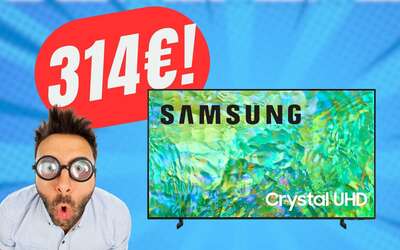 Lo Smart TV di SAMSUNG (4K) CROLLA a 314€ con questo COUPON