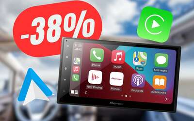 Lo stereo PIONEER con Apple CarPlay e Android Auto crolla al -38% in meno!