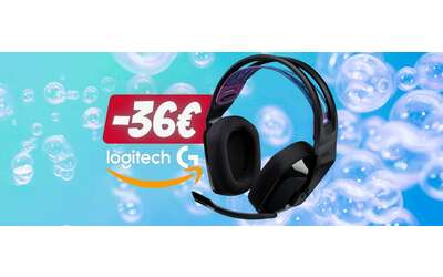 Logitech G535 Lightspeed: cuffie wireless gaming con microfono al 25%