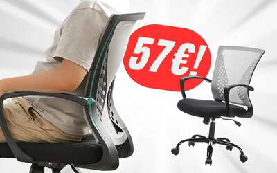 mal di schiena mai pi con la sedia ergonomica al folle prezzo di 57