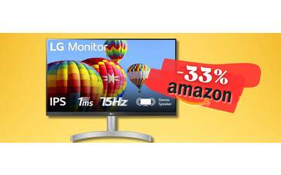 Meno di 150€ per il Monitor 27″ Full HD di LG con speaker integrati