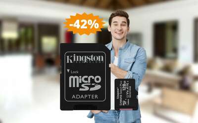 Micro SD Kingston Canvas Select Plus: sconto FOLLE del 42%