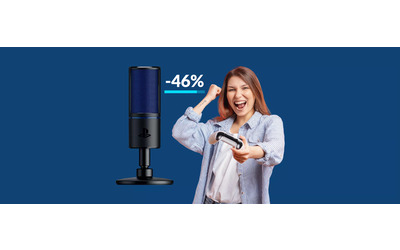 Microfono Razer Seiren X: prezzo ormai in caduta libera (58€)