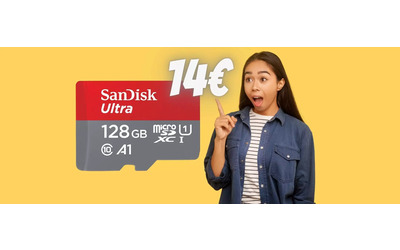 MicroSD SanDisk Ultra da 128GB a PREZZO REGALO (14€)