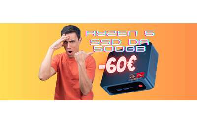 Mini PC con Ryzen 5 e SSD da 500GB a un PREZZACCIO con SCONTO di 60€