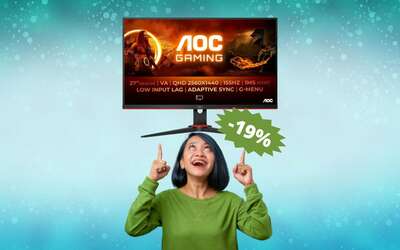 Monitor AOC da gaming: SUPER sconto del 19% su Amazon