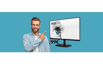 Monitor FullHD 23,8” MSI con inclinazione regolabile: bastano 99€