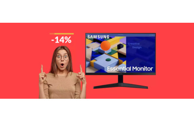 Monitor Samsung FullHD 24” a soli 94€: promozione agli sgoccioli