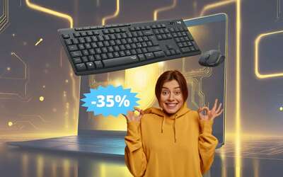 Mouse + tastiera Logitech MK295: sconto IMPERDIBILE del 35%