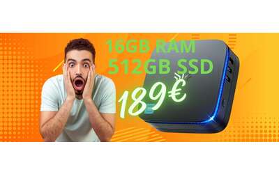 Piccolo computer POTENTE a prezzo ridicolo: 16GB RAM e 512GB SSD