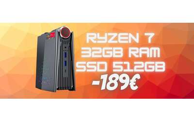 POTENTISSIMO mini PC che monta AMD Ryzen 7 in DOPPIO SCONTO (-189€)