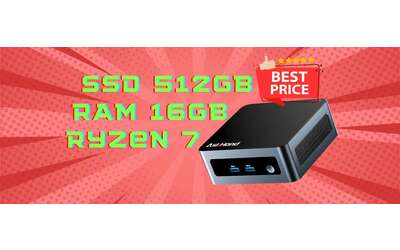 PREZZO FOLLE per questo mini PC con Ryzen 7 e 16GB di RAM (-50€)