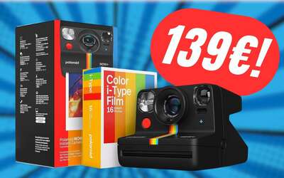 Risparmia 35€ sulla Fotocamera POLAROID con Pellicole INCLUSE!
