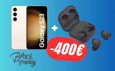 Risparmia 400€ sul bundle con Samsung Galaxy S23 + Buds2 Pro grazie al Black Friday!