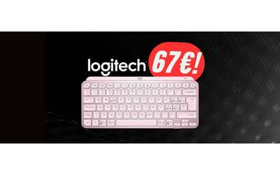 rosa wireless e illuminata la tastiera logitech scontata del 48 perfetta