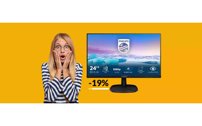 Sai che bastano 96€ per uno SPLENDIDO monitor FullHD Philips?