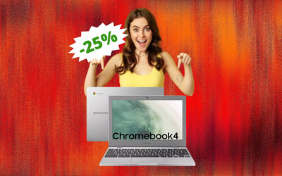 SAMSUNG Chromebook 4: un AFFARE da non perdere (-25%)