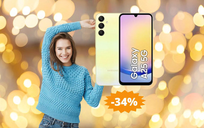 Samsung Galaxy A25: prezzo IMPERDIBILE su Amazon (-25%)