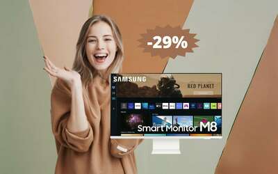 Samsung Smart Monitor M8: sconto IMBATTIBILE del 29%
