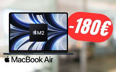 SCONTO FOLLE su Amazon: risparmierai 180€ sull’ultimo Apple MacBook Air con chip M2!