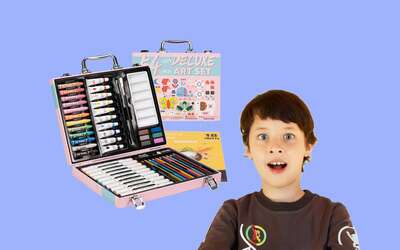 Set da disegno per bambini con colori atossici: sconto WOW(-35%)