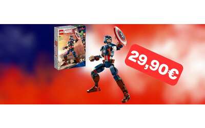 Set LEGO Action Figure Captain America a soli 29,90€: offerta Amazon (-21%)