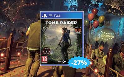 Shadow of The Tomb Raider per PS4: sconto ENTUSIASMANTE del 27%
