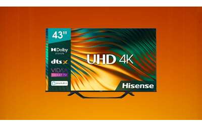Smart TV Hisense da 43″ in super offerta: risoluzione UHD 4K a meno di 300€