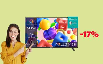 Smart TV Hisense QLED FHD da 32″ in MEGA offerta su Amazon!