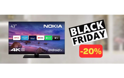 Smart TV Nokia 43″ in ottimo sconto Amazon con coupon (-20%)