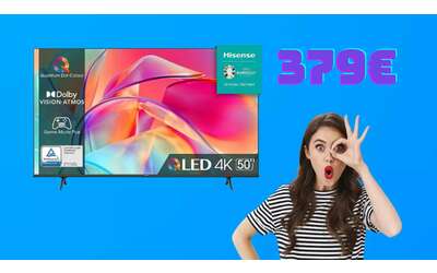 Smart TV QLED 4K Hisense da 50″ (versione 2023) a soli 379€ su Amazon