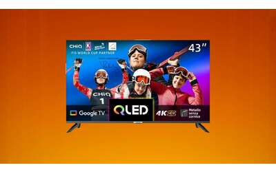 smart tv qled in offerta su amazon 4k android tv e dolby audio a soli 337