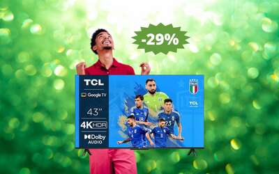 Smart TV TCL da 43″: qualità e affidabilità in MEGA sconto (-29%)