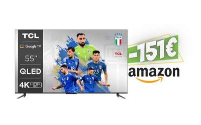 Smart TV TCL da 55″ QLED 4K UHD torna al MINIMO STORICO (-151€)