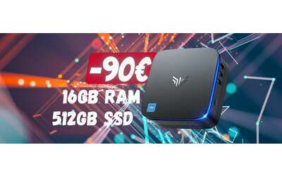 SOLO 199€ per questo mini PC con 16GB di RAM e SSD da 512GB