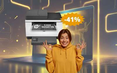 Stampante HP LaserJet 6GX01E: OLTRE 100 euro di sconto su Amazon