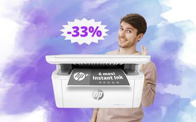 Stampante HP LaserJet: MEGA sconto del 33% su Amazon