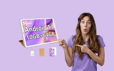 Tablet con Android 13 da 10″ in MEGA sconto a soli 76,85€ (-26%)