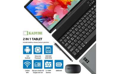tablet con android 13 in offerta a 95 98 mouse e tastiera sono in omaggio