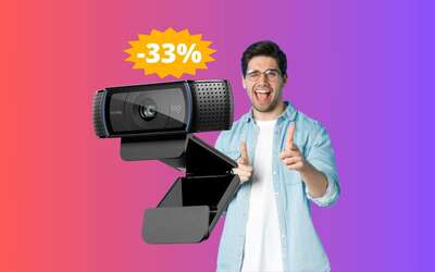 Webcam Logitech C920: videochiamate in ALTA DEFINIZIONE (-33%)