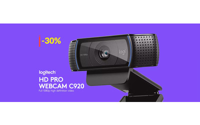 Webcam Logitech FullHD con doppio microfono: già tua a soli 72€