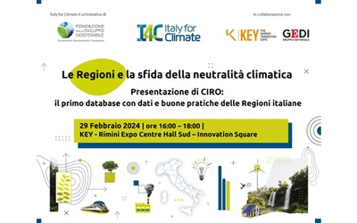 ecco ciro il primo database per guidare le regioni italiane verso la neutralit climatica