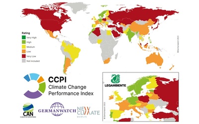Italia in picchiata nel Climate Change Performance Index 2024. Scende dal 29°al 44°posto