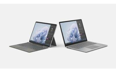 microsoft surface pro 6 e laptop 5 ufficiali con core ultra ma solo per business