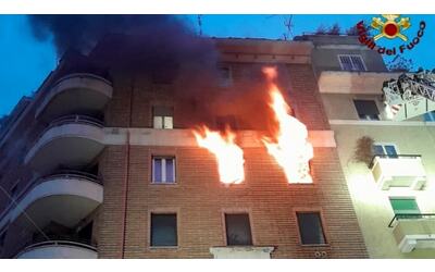 incendio in un appartamento a prati morto un uomo