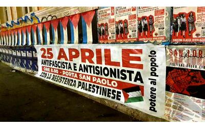roma si blinda il 25 aprile antagonisti pro palestina e comunit ebraica a porta san paolo
