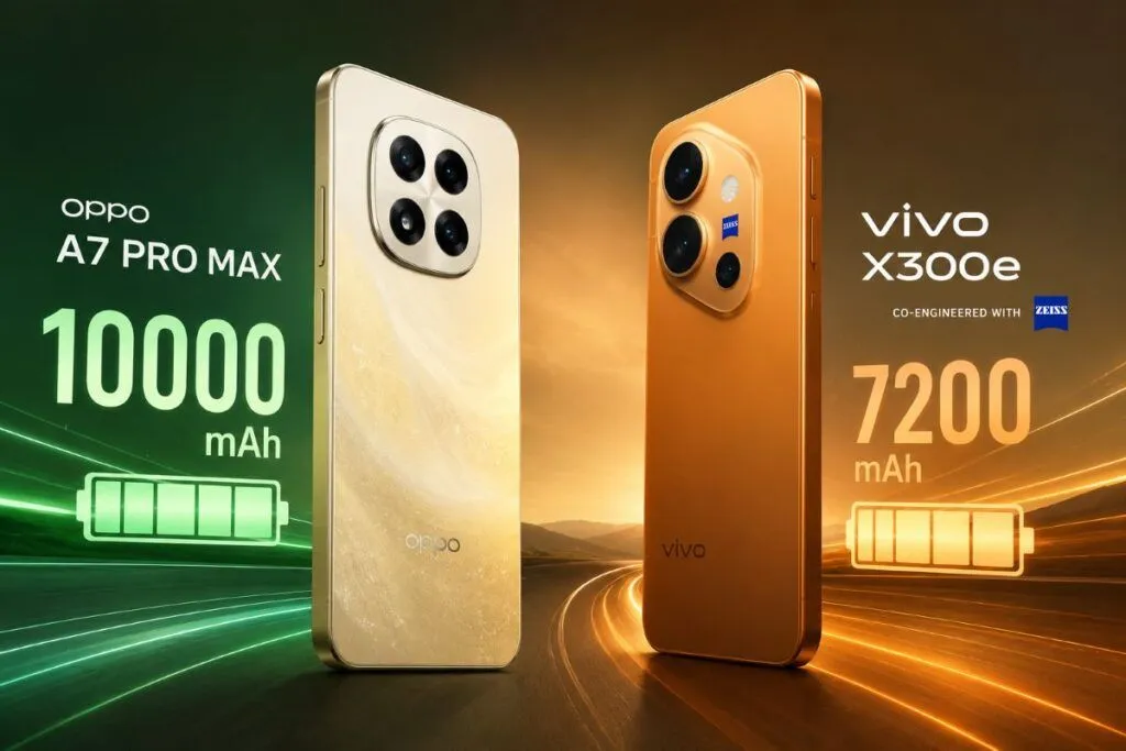 Oppo A7 Pro Max e Vivo X300e spingono le batterie fino a 10.000 mAh
