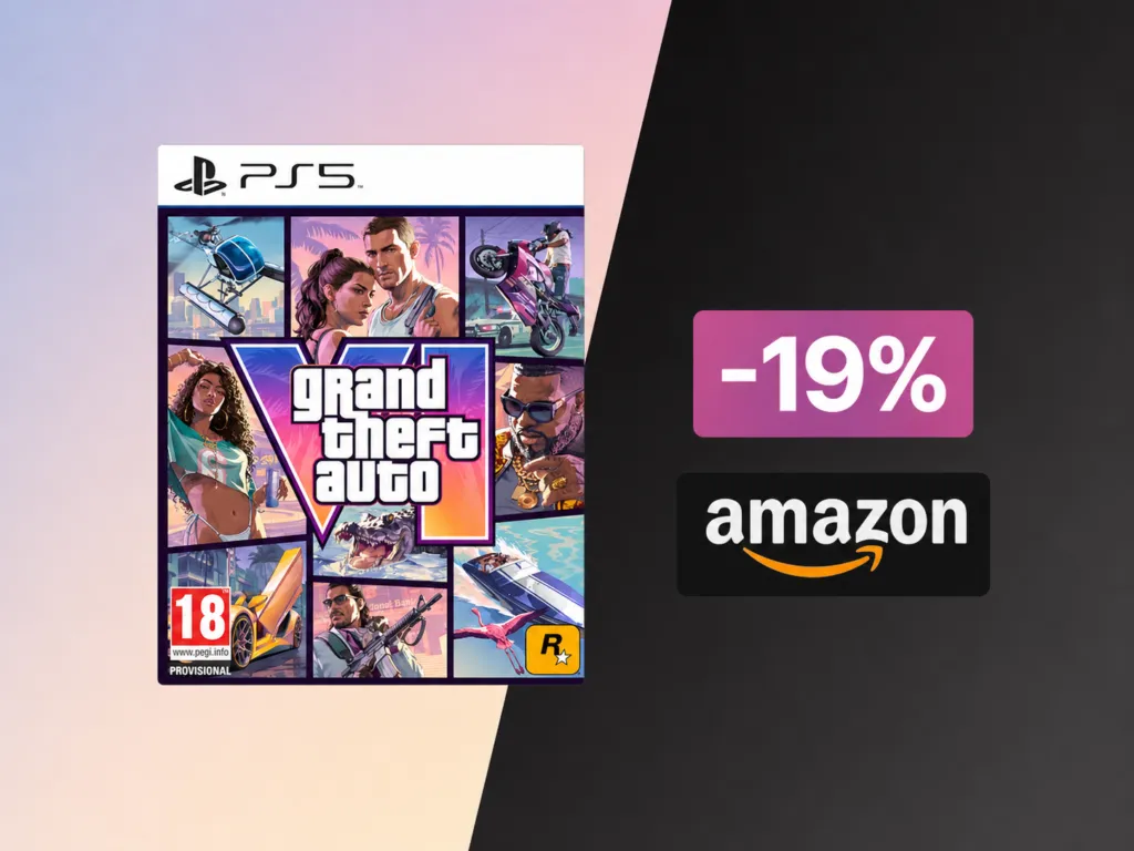 Pre-ordinate GTA VI con lo sconto lampo di 15€ su Amazon (per i più veloci)